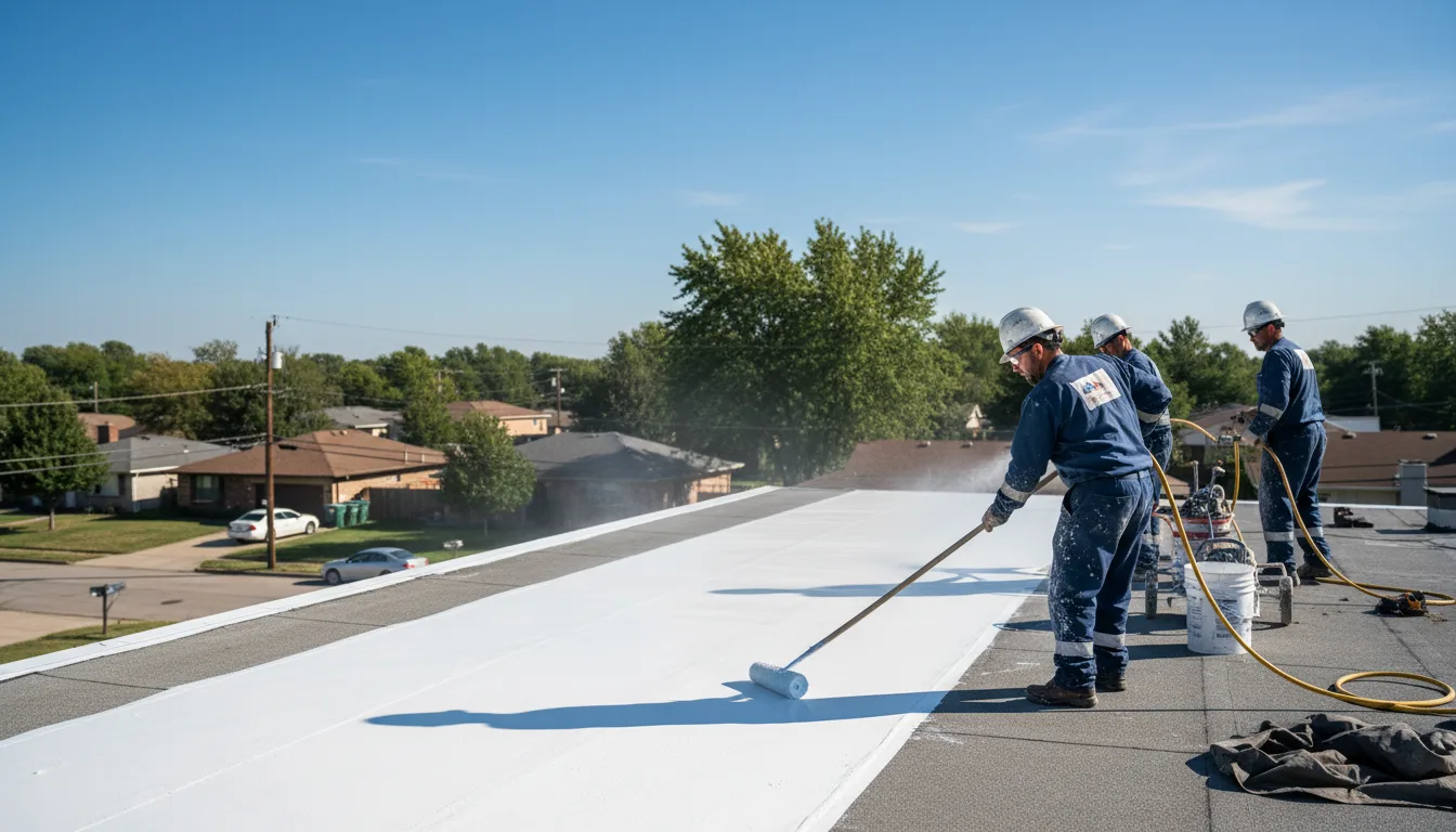 Commercial roof coating in Milmine, IL near me